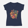 Brave Game-Womens-V-Neck-Tee-Arigatees