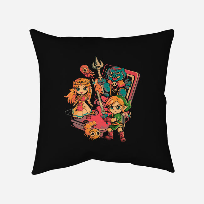 Brave Game-None-Removable Cover-Throw Pillow-Arigatees