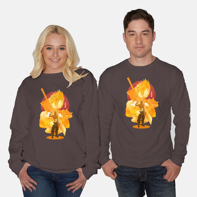 Omnislash Soldier-Unisex-Crew Neck-Sweatshirt-hypertwenty