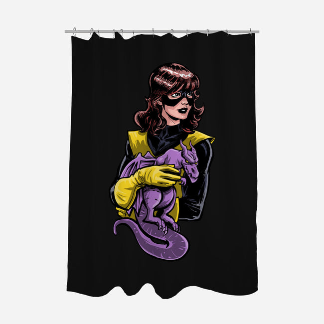 The Lady With A Dragon-None-Polyester-Shower Curtain-zascanauta
