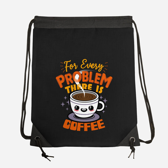 For Every Problem There Is Coffee-None-Drawstring-Bag-Boggs Nicolas