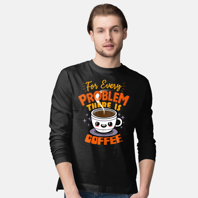 For Every Problem There Is Coffee-Mens-Long Sleeved-Tee-Boggs Nicolas