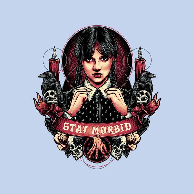Stay Morbid-None-Polyester-Shower Curtain-momma_gorilla