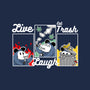 Live Laugh Eat Trash-Womens-V-Neck-Tee-Tri haryadi