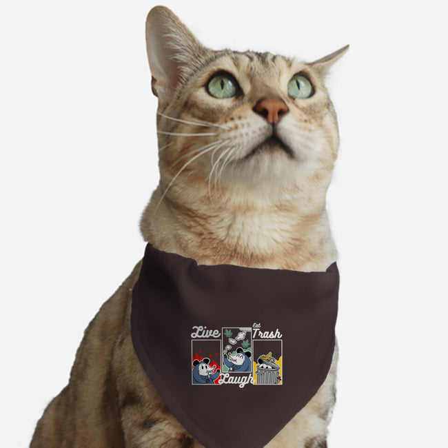 Live Laugh Eat Trash-Cat-Adjustable-Pet Collar-Tri haryadi