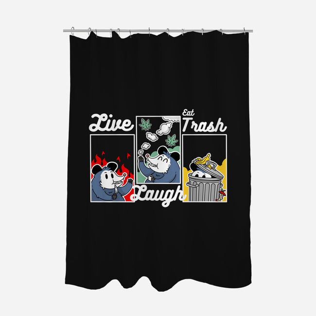 Live Laugh Eat Trash-None-Polyester-Shower Curtain-Tri haryadi