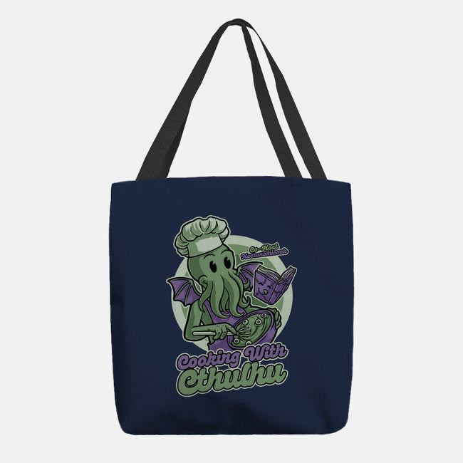 Cthulhu Cooking Show-None-Basic Tote-Bag-Studio Mootant