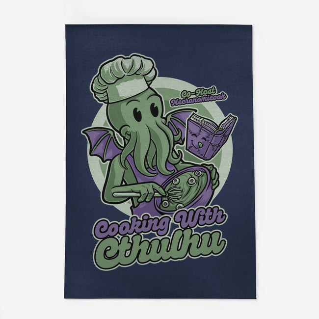Cthulhu Cooking Show-None-Indoor-Rug-Studio Mootant