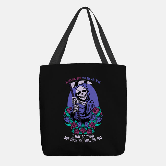 Death Flowers Poem-None-Basic Tote-Bag-Studio Mootant