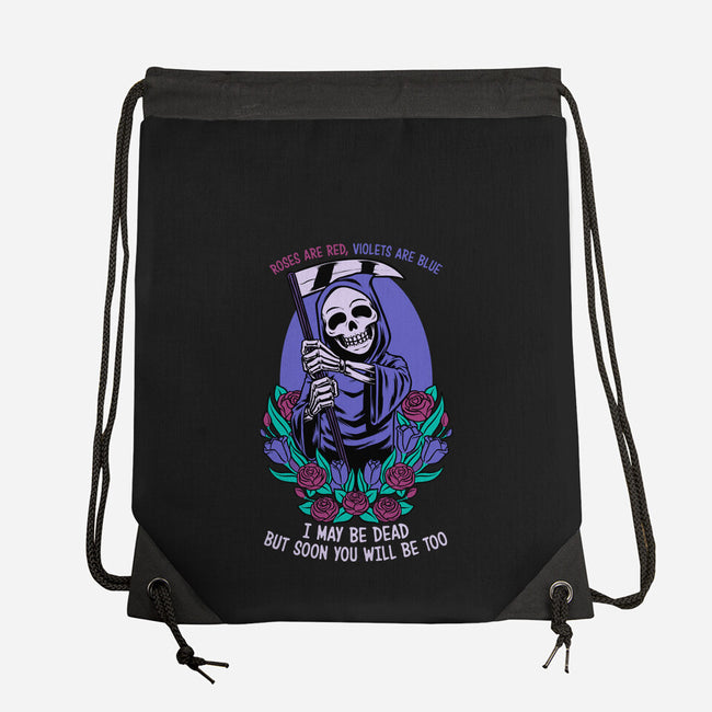 Death Flowers Poem-None-Drawstring-Bag-Studio Mootant