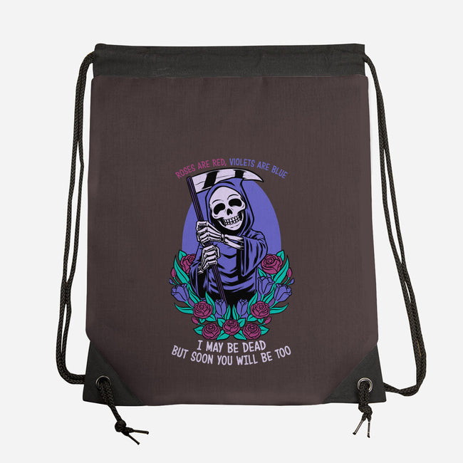 Death Flowers Poem-None-Drawstring-Bag-Studio Mootant