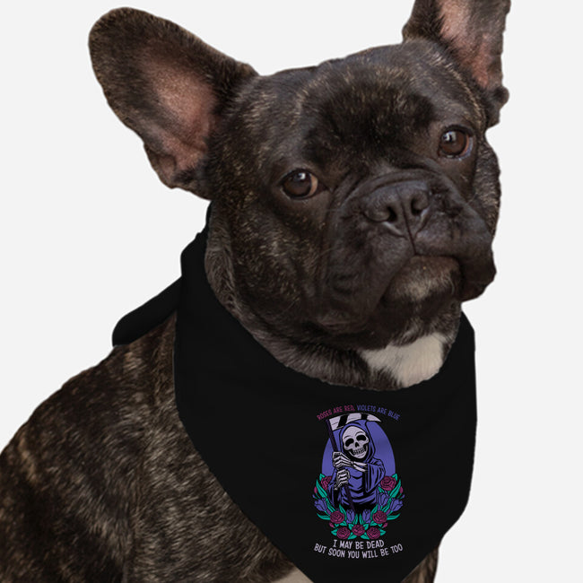 Death Flowers Poem-Dog-Bandana-Pet Collar-Studio Mootant