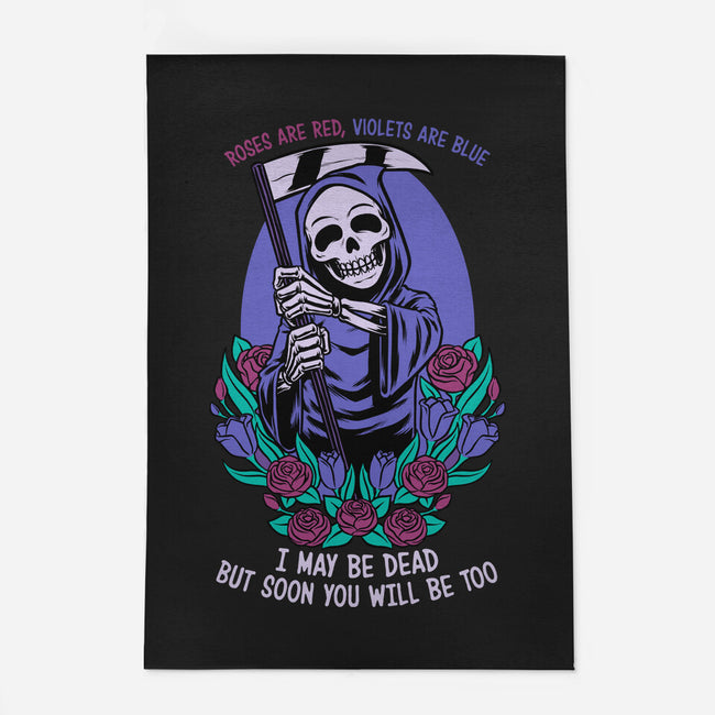 Death Flowers Poem-None-Outdoor-Rug-Studio Mootant