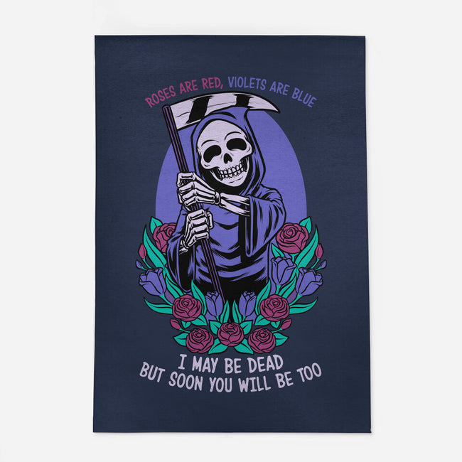 Death Flowers Poem-None-Outdoor-Rug-Studio Mootant