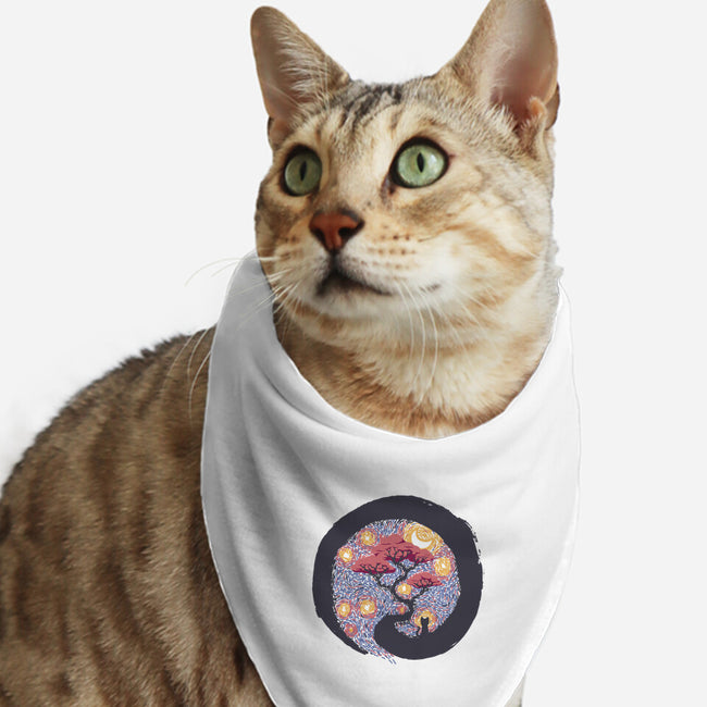 Sumie Starry Night Cat-Cat-Bandana-Pet Collar-tobefonseca