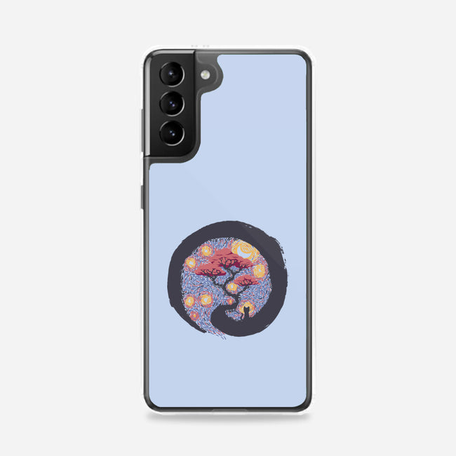 Sumie Starry Night Cat-Samsung-Snap-Phone Case-tobefonseca