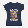 Death By Ramen-Womens-V-Neck-Tee-Olipop