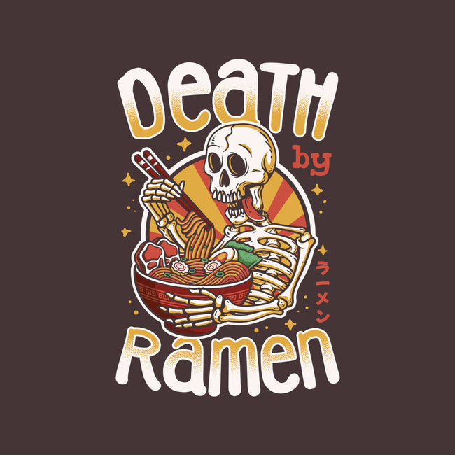 Death By Ramen-None-Removable Cover-Throw Pillow-Olipop