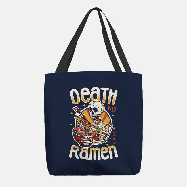 Death By Ramen-None-Basic Tote-Bag-Olipop
