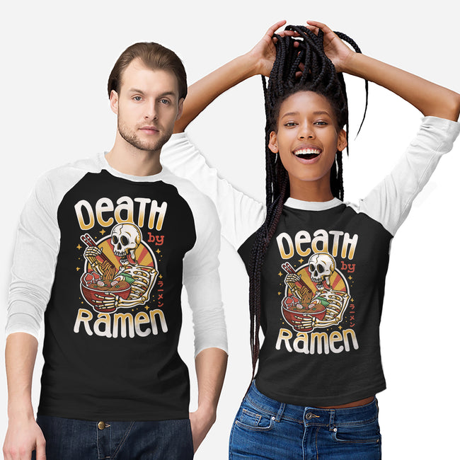 Death By Ramen-Unisex-Baseball-Tee-Olipop