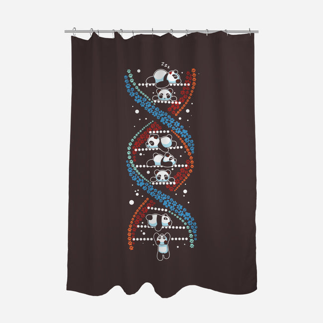 Panda's DNA-None-Polyester-Shower Curtain-erion_designs