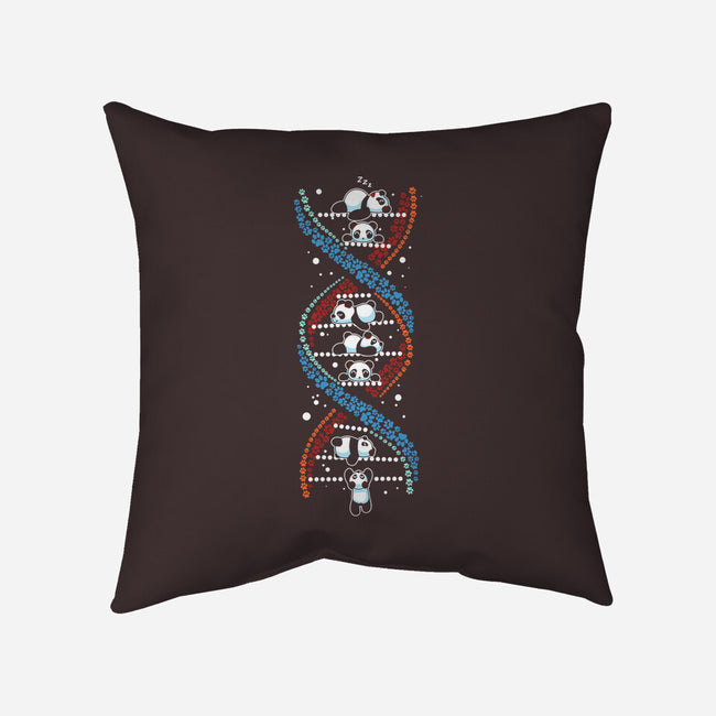 Panda's DNA-None-Removable Cover-Throw Pillow-erion_designs