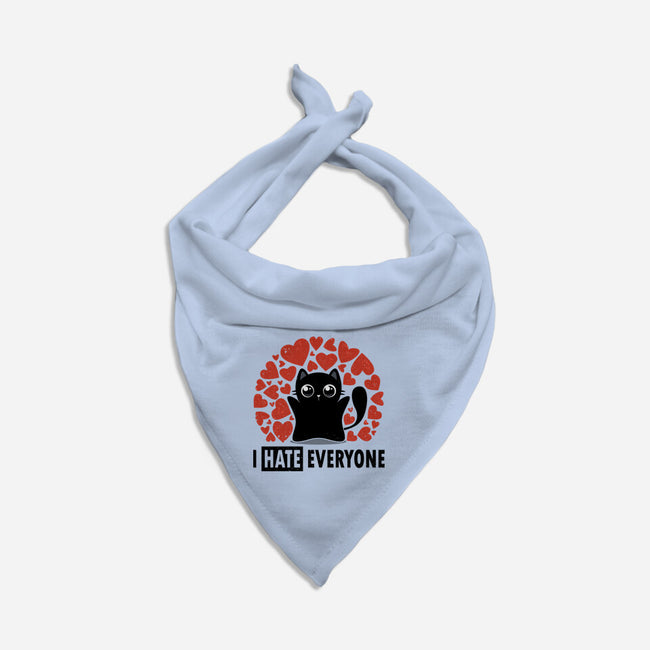 I Hate Everyone-Cat-Bandana-Pet Collar-erion_designs