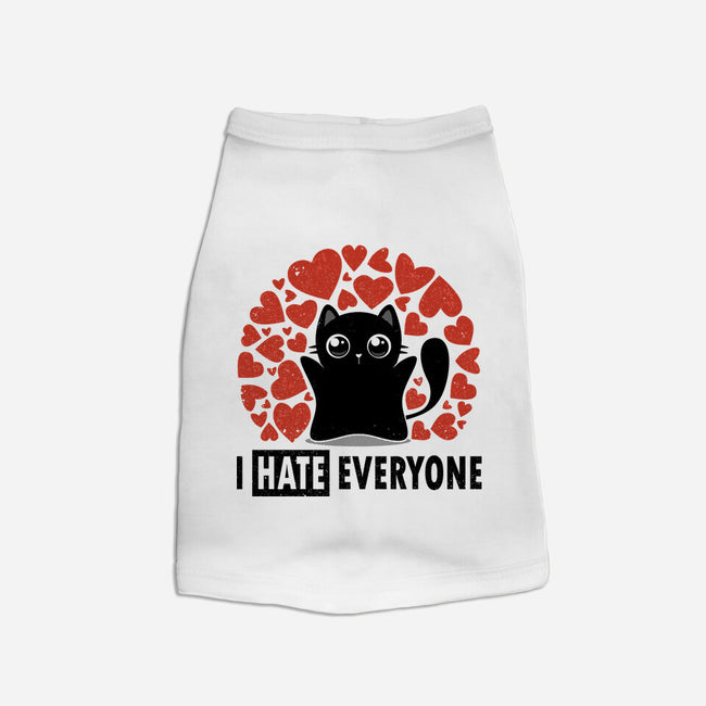 I Hate Everyone-Cat-Basic-Pet Tank-erion_designs