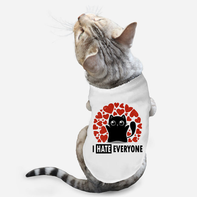 I Hate Everyone-Cat-Basic-Pet Tank-erion_designs