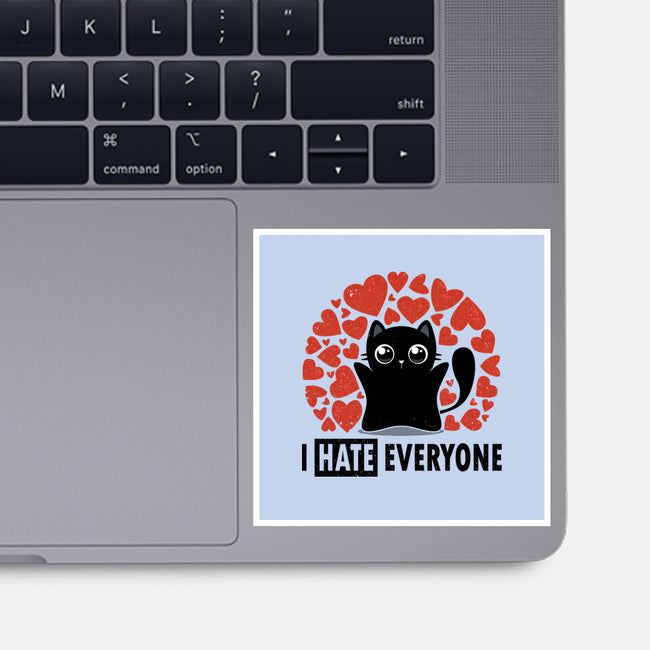 I Hate Everyone-None-Glossy-Sticker-erion_designs