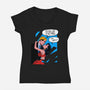 Our Relationship-Womens-V-Neck-Tee-kharmazero