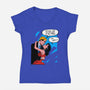 Our Relationship-Womens-V-Neck-Tee-kharmazero