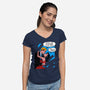 Our Relationship-Womens-V-Neck-Tee-kharmazero