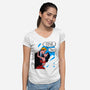 Our Relationship-Womens-V-Neck-Tee-kharmazero