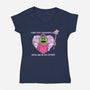 Who’s That Wonderful Girl-Womens-V-Neck-Tee-Alexhefe