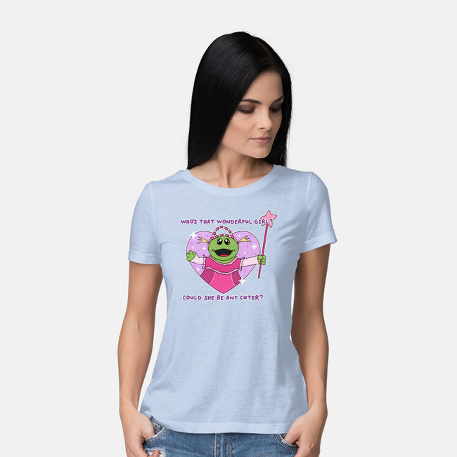 Who’s That Wonderful Girl-Womens-Basic-Tee-Alexhefe