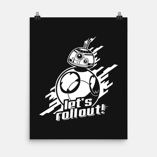 BB-8 Roll Out-None-Matte-Poster-demonigote