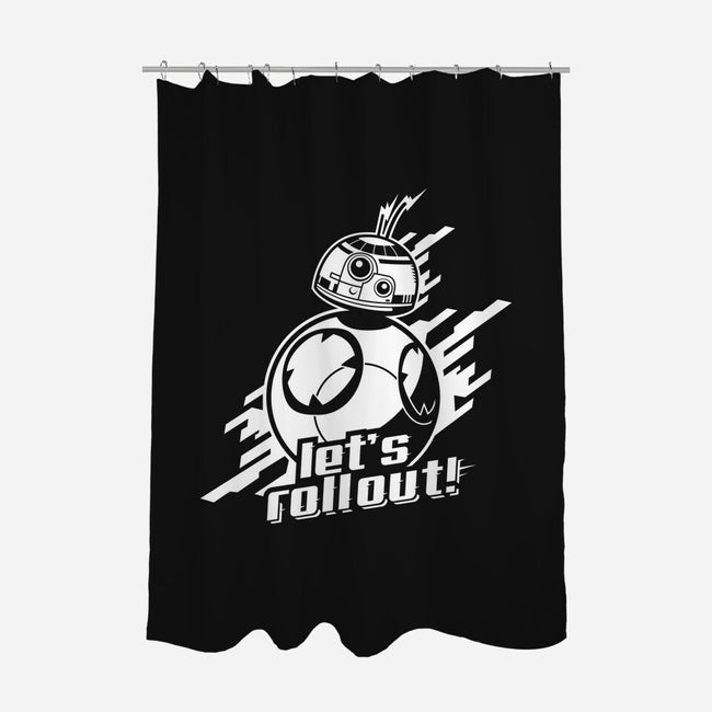 BB-8 Roll Out-None-Polyester-Shower Curtain-demonigote