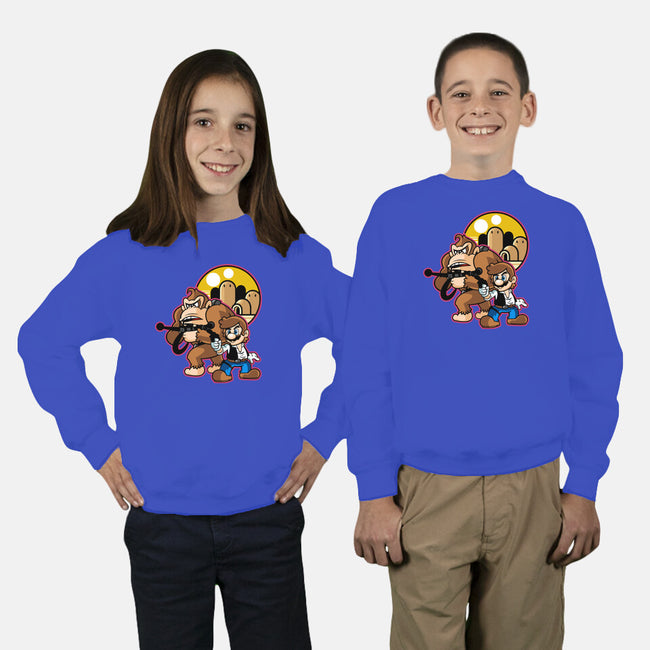 Plumber Solo-Youth-Crew Neck-Sweatshirt-demonigote