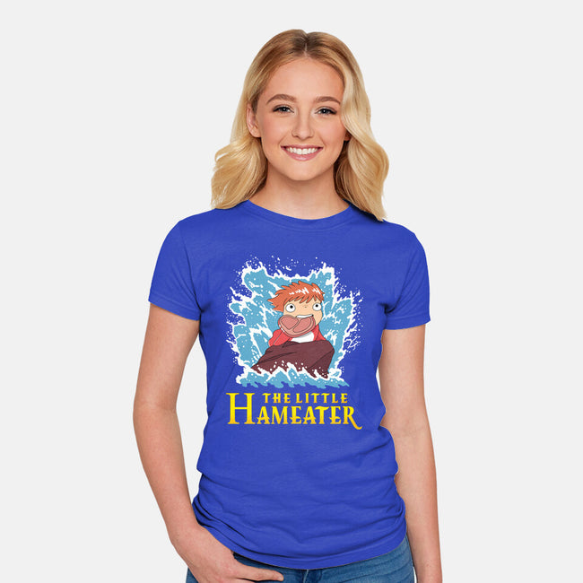 Little Hameater-Womens-Fitted-Tee-demonigote