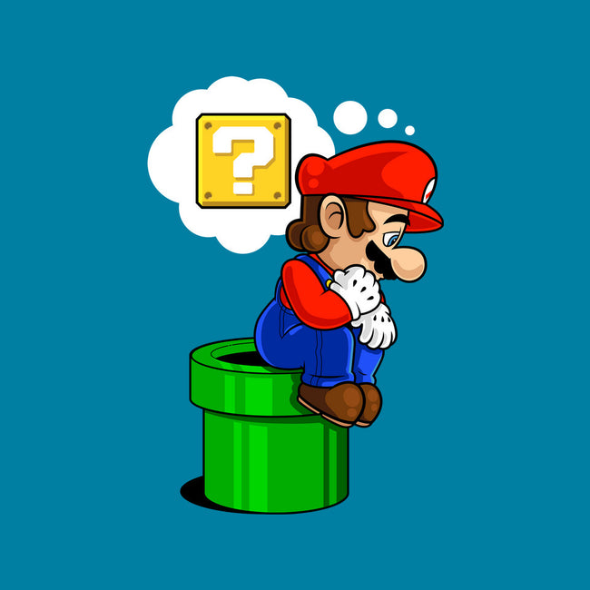 The Thinking Plumber-None-Stretched-Canvas-demonigote