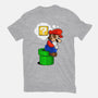 The Thinking Plumber-Womens-Fitted-Tee-demonigote