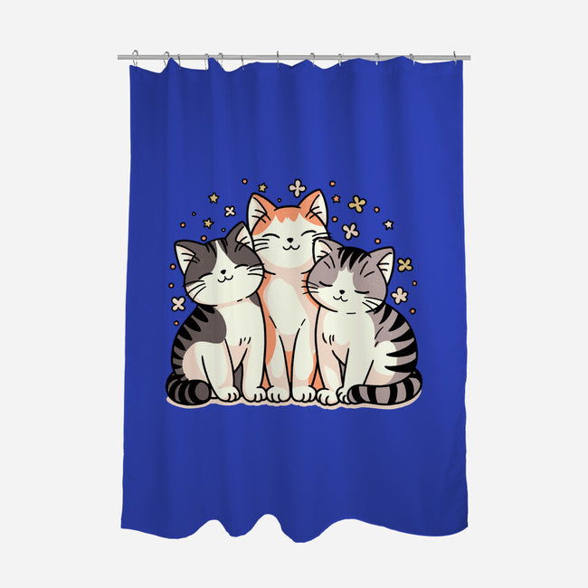 Purrfect Trio-None-Polyester-Shower Curtain-fanfreak1