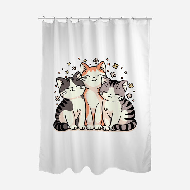 Purrfect Trio-None-Polyester-Shower Curtain-fanfreak1