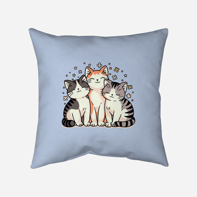 Purrfect Trio-None-Non-Removable Cover w Insert-Throw Pillow-fanfreak1