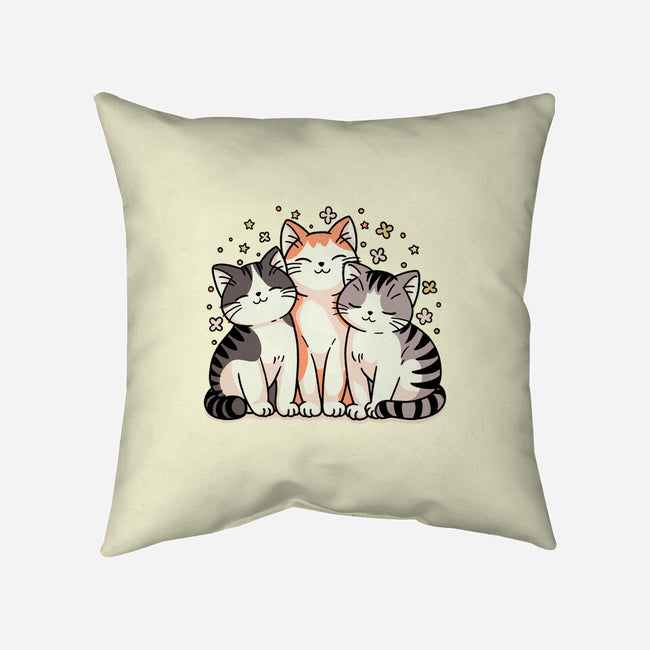 Purrfect Trio-None-Non-Removable Cover w Insert-Throw Pillow-fanfreak1