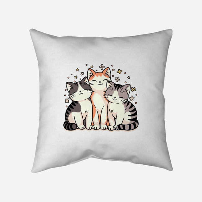 Purrfect Trio-None-Non-Removable Cover w Insert-Throw Pillow-fanfreak1