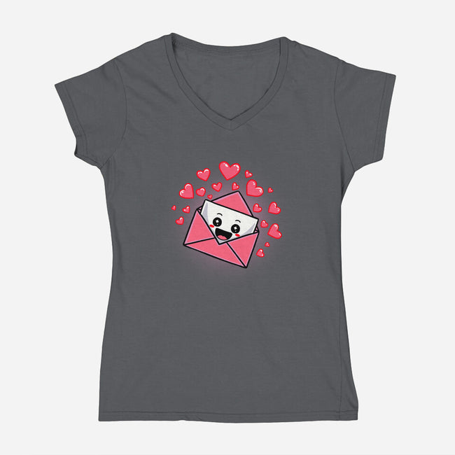 Love Letter-Womens-V-Neck-Tee-fanfreak1