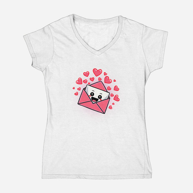 Love Letter-Womens-V-Neck-Tee-fanfreak1