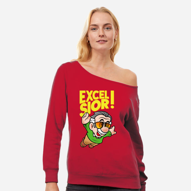 Excelsior-Womens-Off Shoulder-Sweatshirt-demonigote